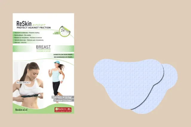 ReSkin XL Breast Patch borstpleister 2 stuks 14x10 cm