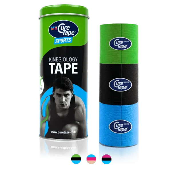 MyCureTape Sports kinesiotape 3 rollen koker viscose