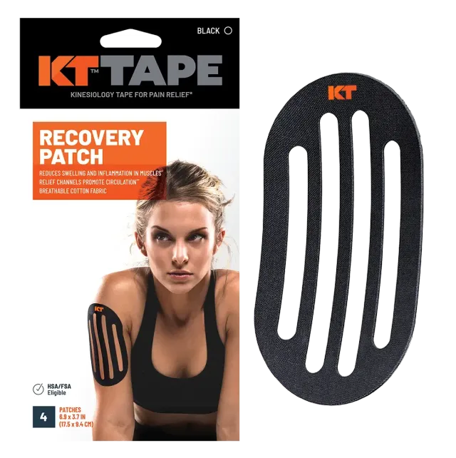 KT Tape Recovery Patch kinesiotape 4 patches zwelling
