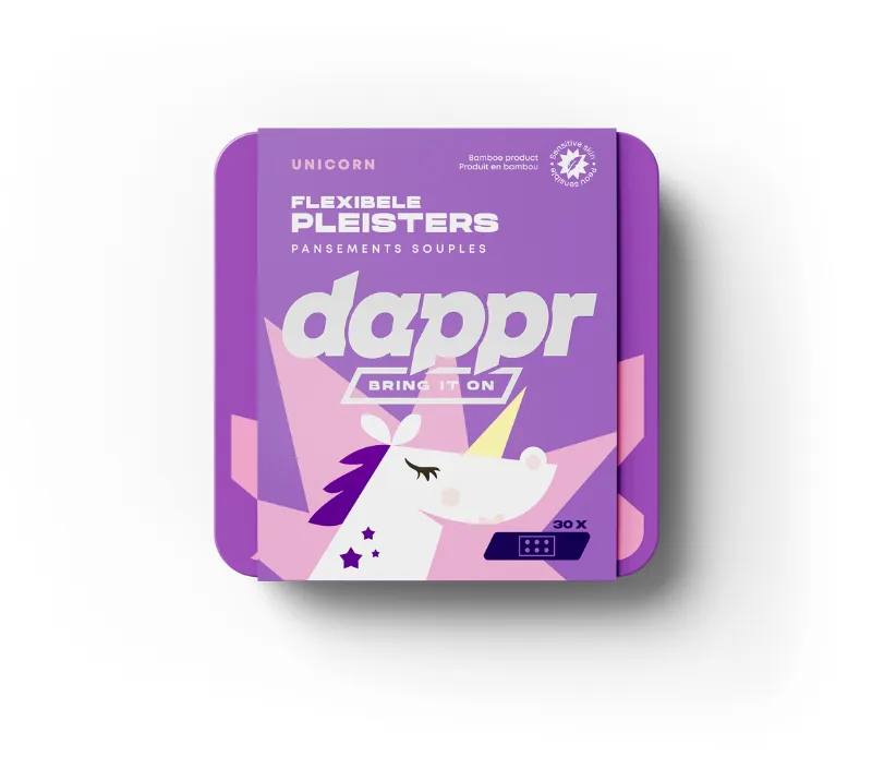 Dappr Unicorn pleisters bamboe kinderen