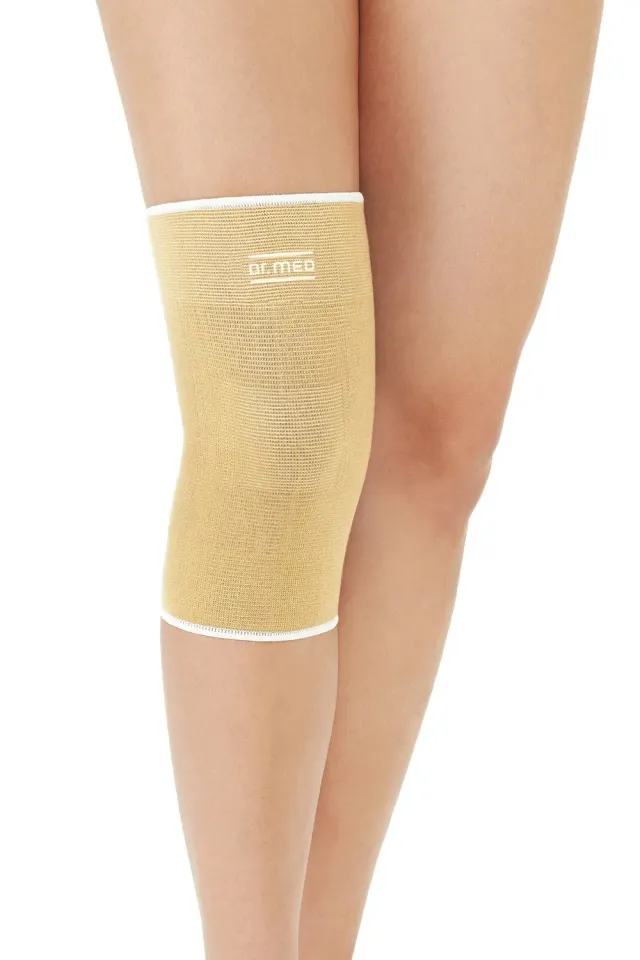 Emdee Elastische Kniebandage Beige maat L compressie