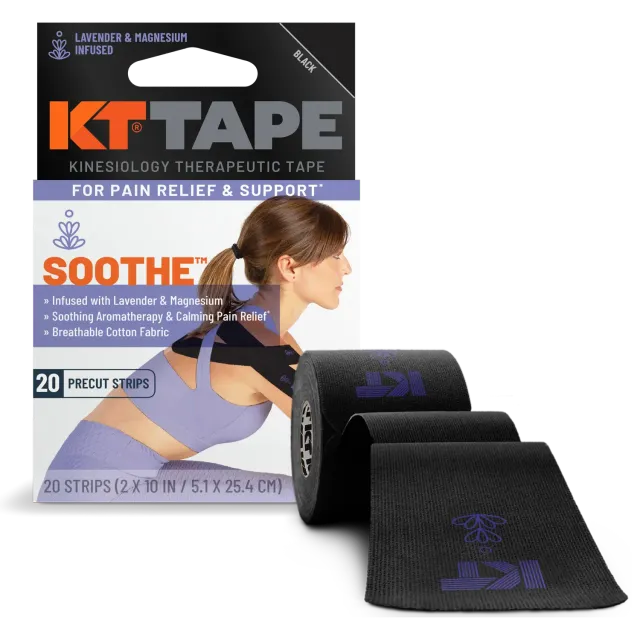 KT Tape Soothe kinesiotape zwart lavendel