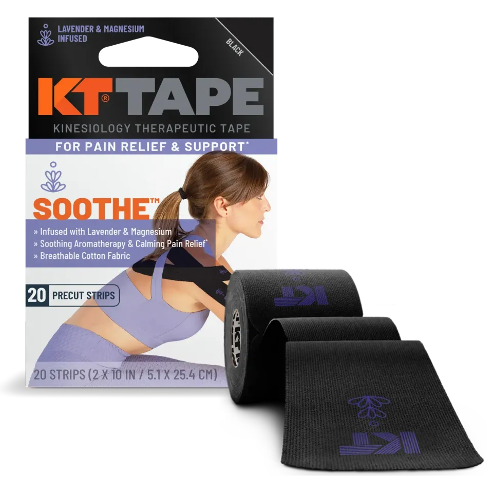 KT Tape Soothe kinesiotape zwart lavendel