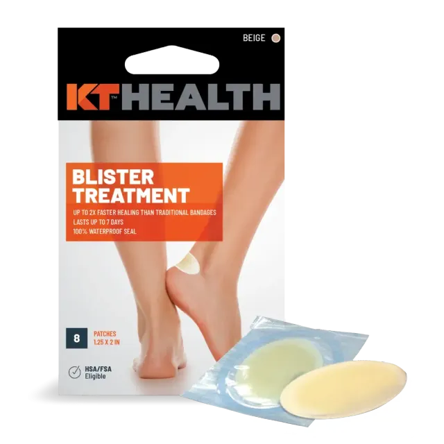 KT Health blarenpleister 8 stuks waterproof hydrocolloid