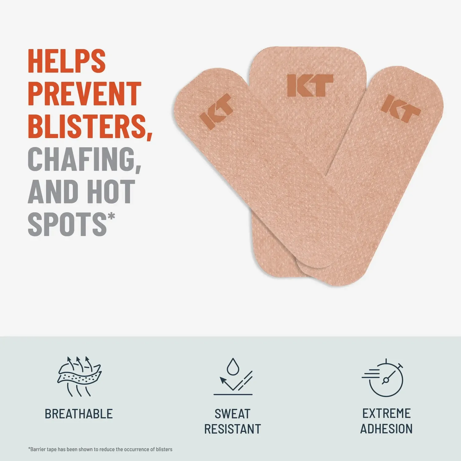 KT Health blarenpreventie tape 30 strips – anti-blaren