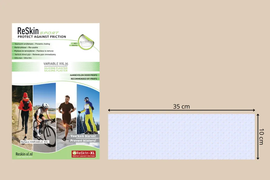 ReSkin XL Variable XXL second skin pleister 10x35 cm herbruikbaar