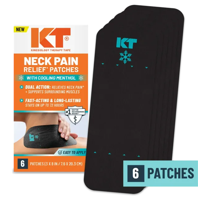 KT Tape Neck Pain Relief Patch nektapes 6 stuks verkoelend
