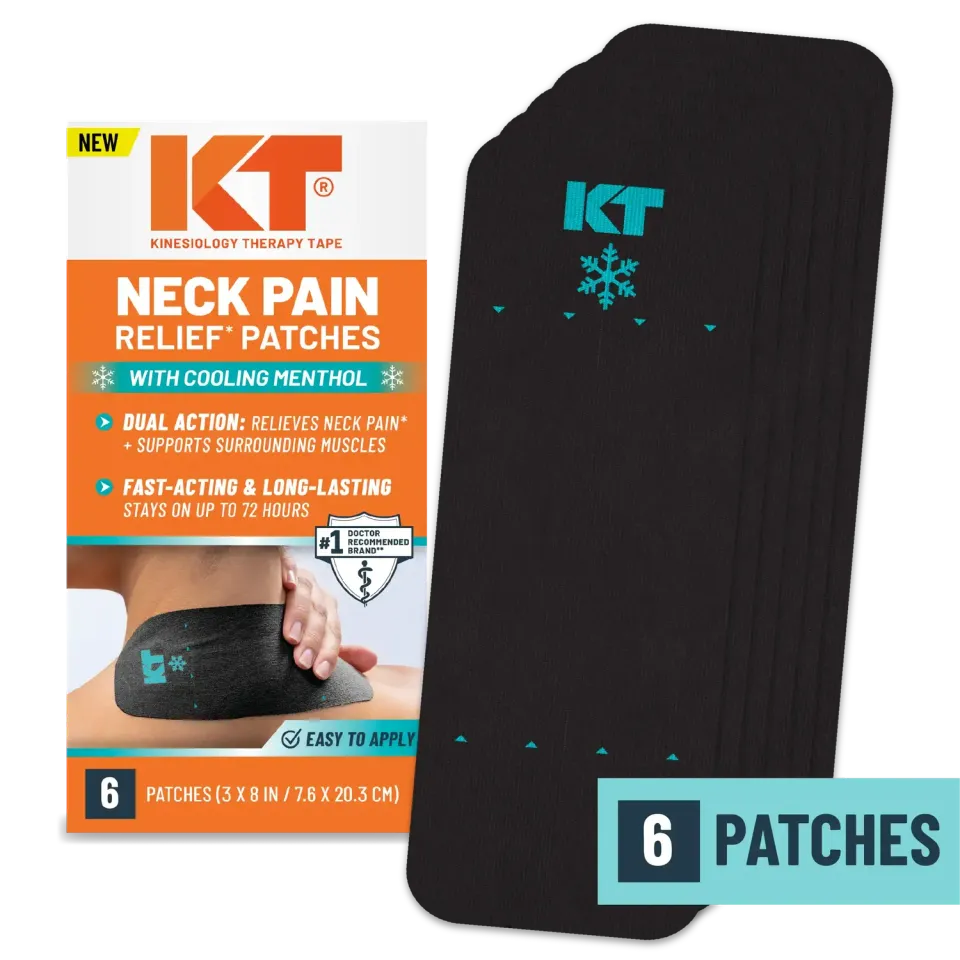 KT Tape Neck Pain Relief Patch nektapes 6 stuks verkoelend