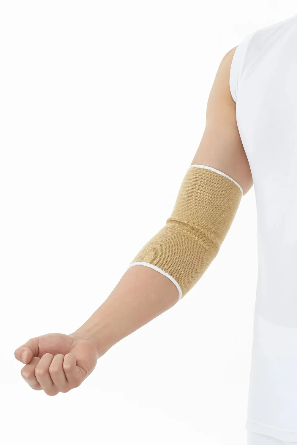 Emdee Elastische Elleboogbandage Brace Beige S-M-L