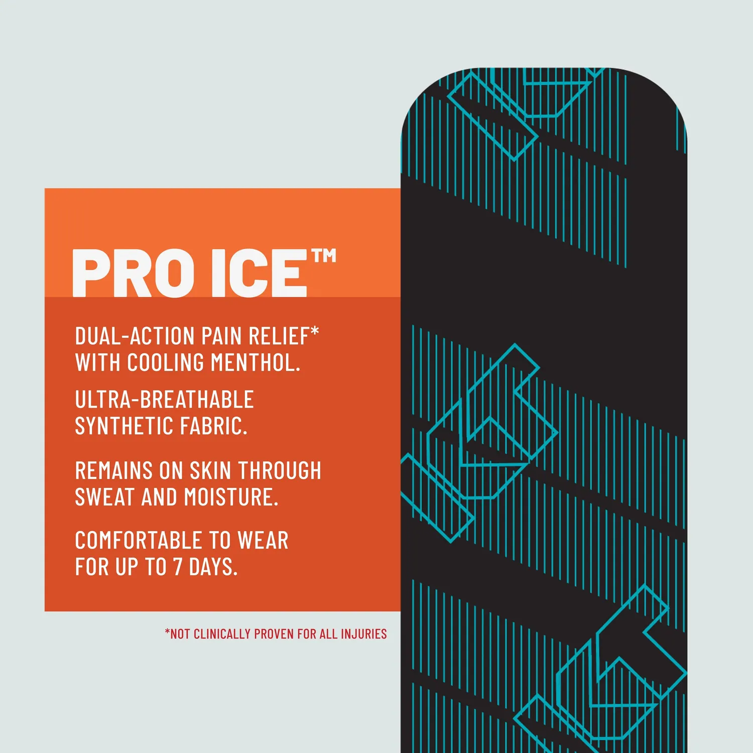 KT Tape Pro Ice kinesiotape zwart – verkoelend menthol