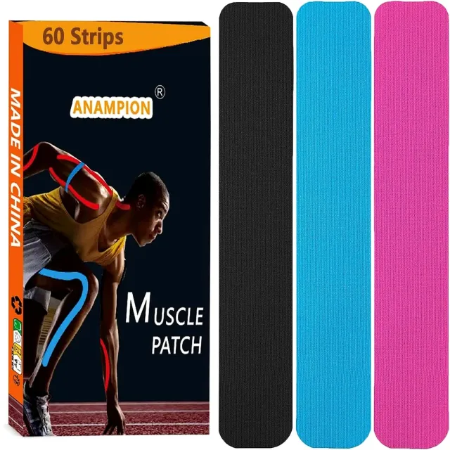 Anampion kinesiotape strips 60 stuks voorgersneden mix