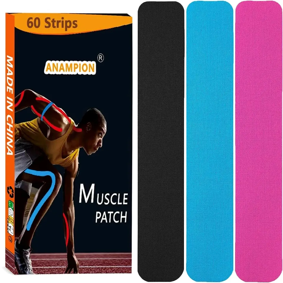 Anampion kinesiotape strips 60 stuks voorgersneden mix