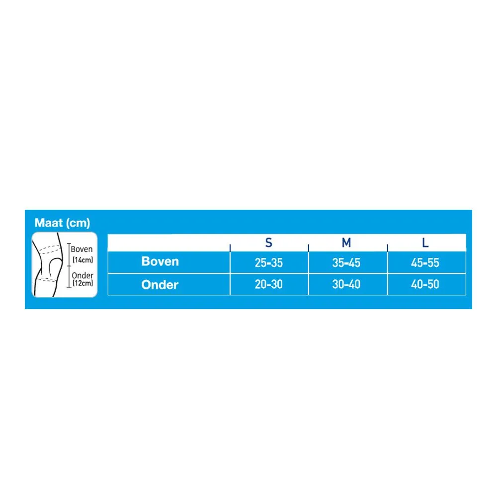 Emdee Elastische Kniebandage Beige maat L compressie