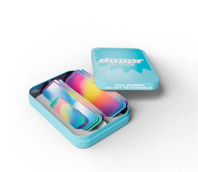Dappr Tie Dye To-Go blikje pleisters 21 stuks bamboe