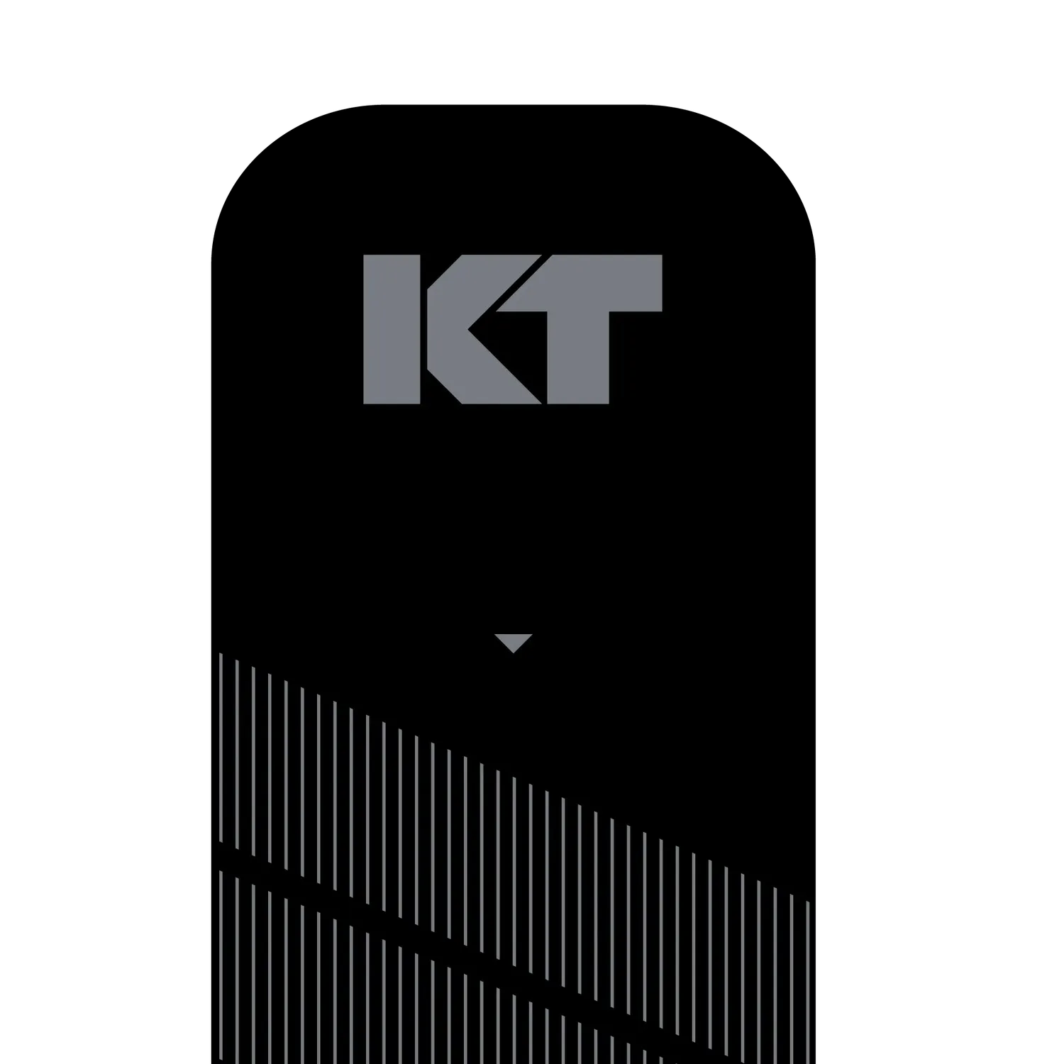 KT Tape Pro kinesiotape strips Jet Black voorgeknipt