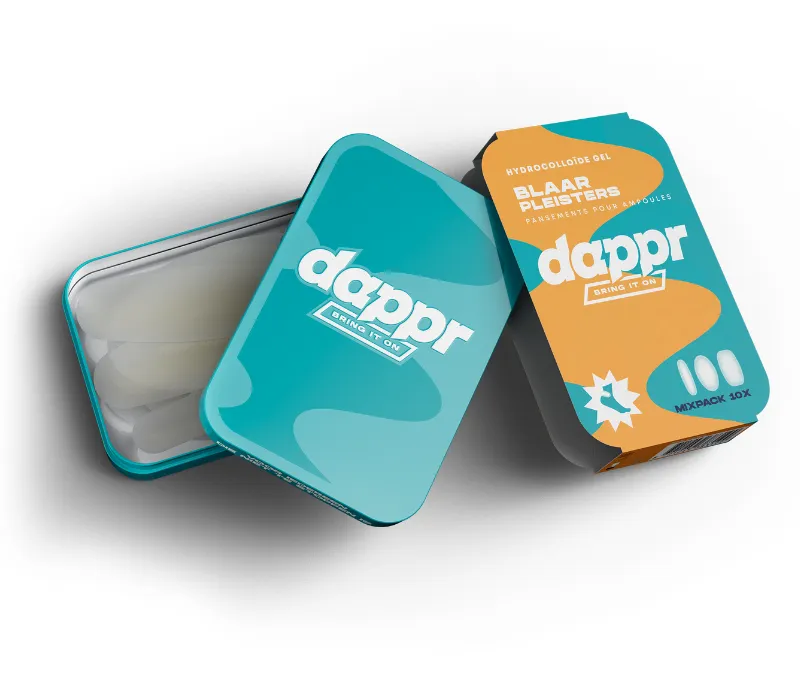 Dappr blaarpleisters mixpack 10 stuks sport