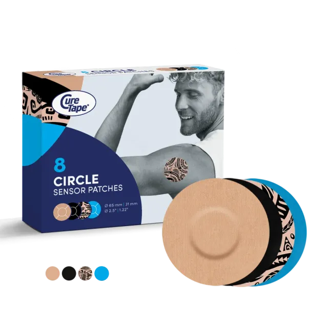 CureTape Sensor Patches Mix rond 8 stuks