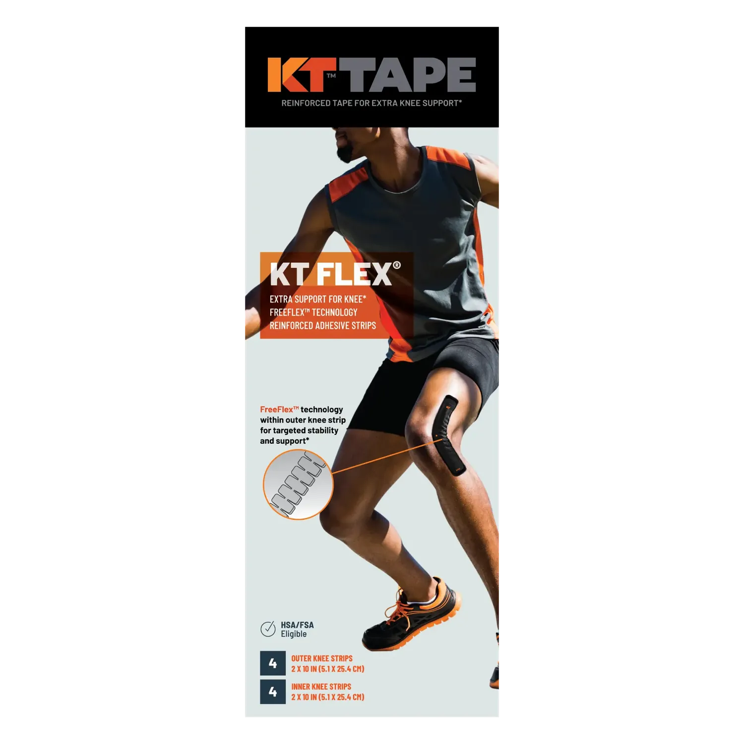 KT Tape KT Flex knietape versterkte knie steun 8 strips