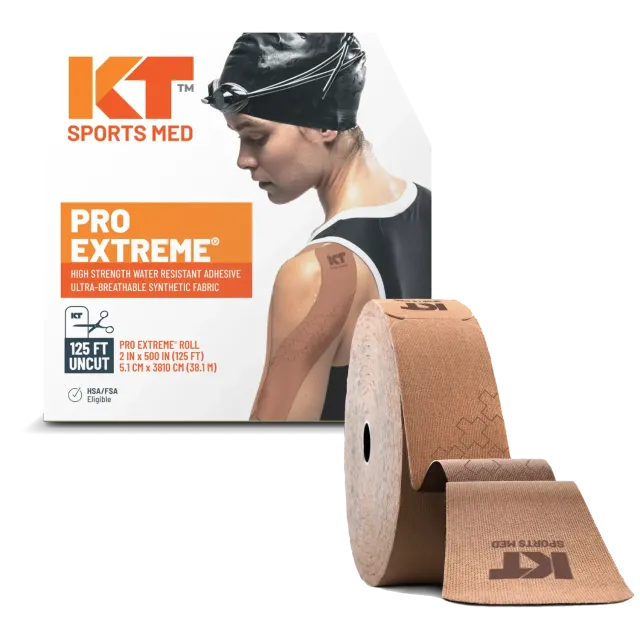 KT Tape Pro Extreme kinesiotape 125ft Jet Black extra sterk