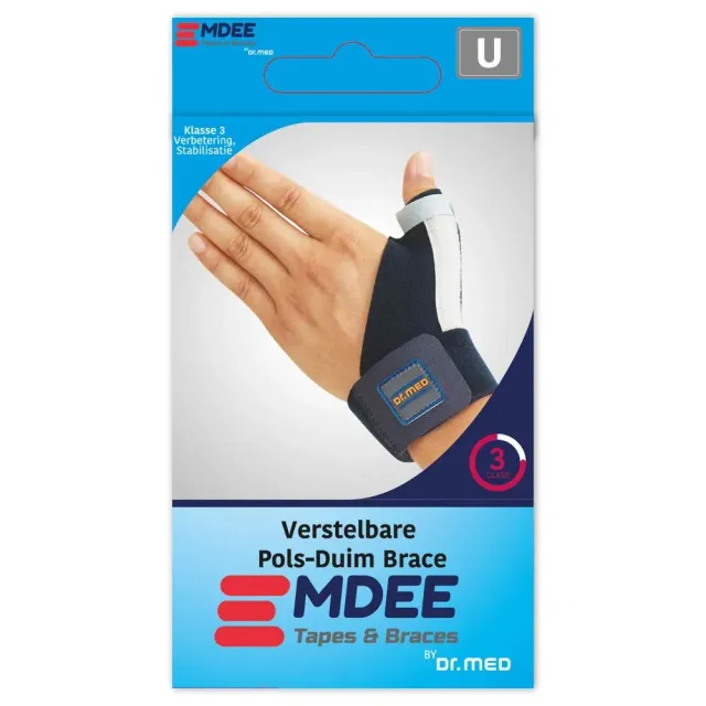 Emdee Duimbrace met Spalk Brace Universeel Aluminium Spalk