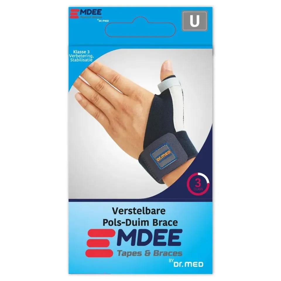 Emdee Duimbrace met Spalk Brace Universeel Aluminium Spalk