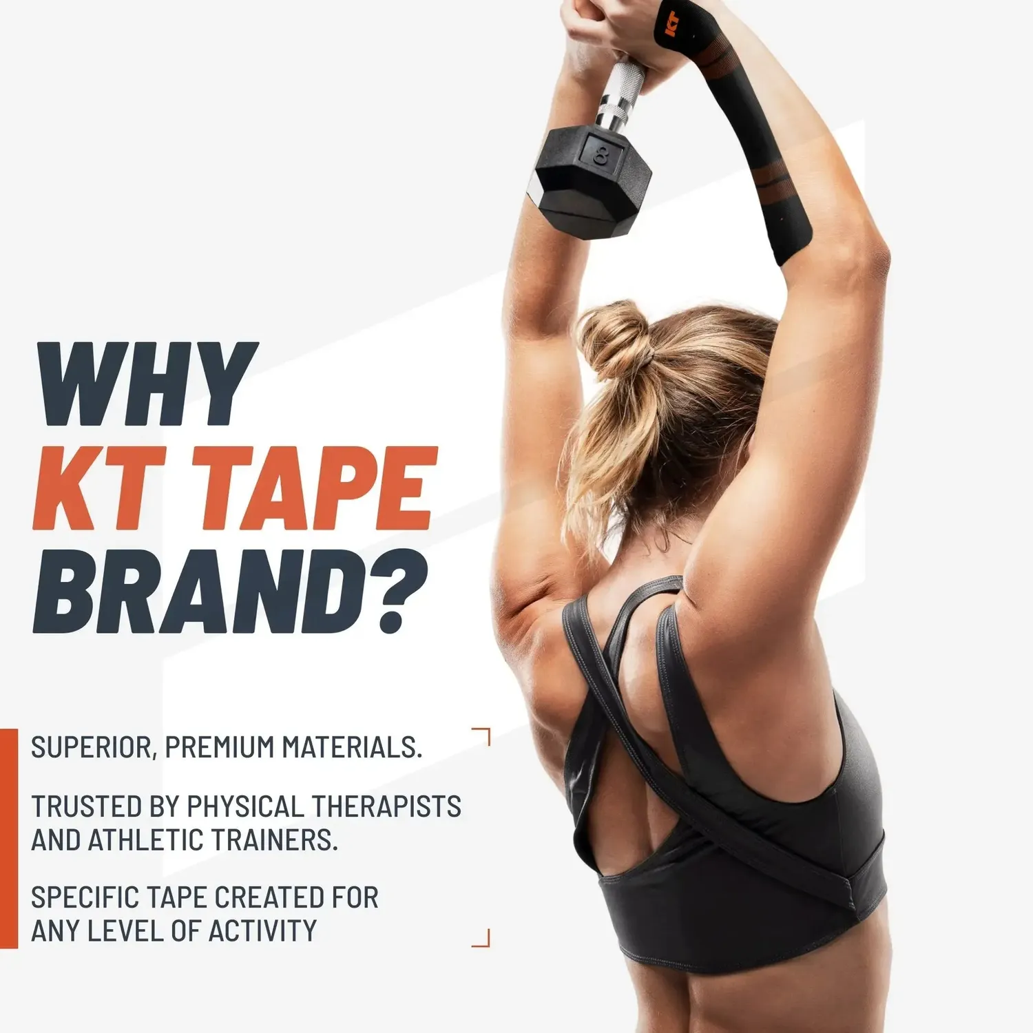 KT Tape Pro kinesiotape USA Sonic Blue synthetisch