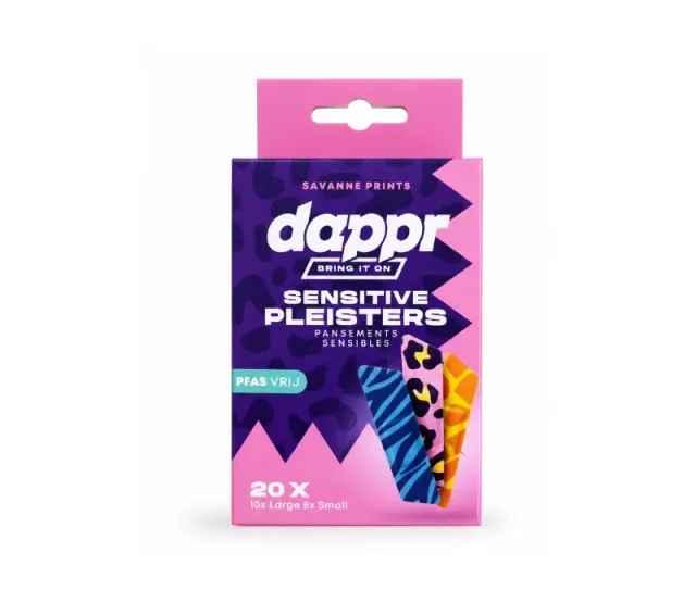 Dappr Savanne pleisters 20 stuks bamboe hypoallergeen