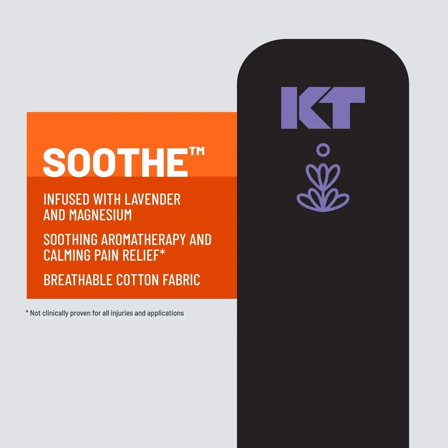 KT Tape Soothe kinesiotape zwart lavendel