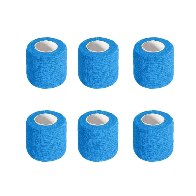 Anampion zelfklevend verband blauw 5cm x 4,5m 15 rollen