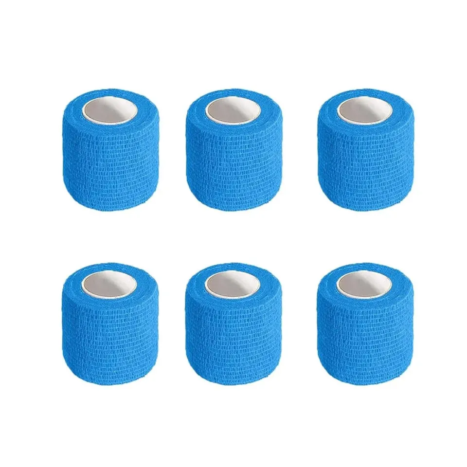 Anampion zelfklevend verband blauw 5cm x 4,5m 15 rollen