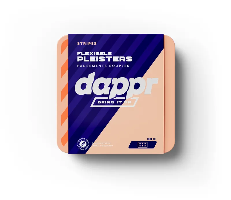 Dappr Stripes pleisters bamboe vrolijke patronen