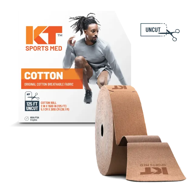 KT Tape Original Cotton Uncut kinesiotape 125 ft beige katoen