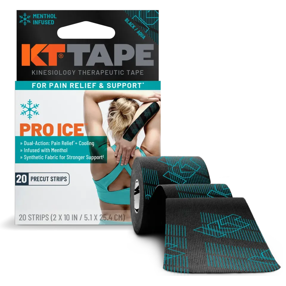 KT Tape Pro Ice kinesiotape zwart – verkoelend menthol