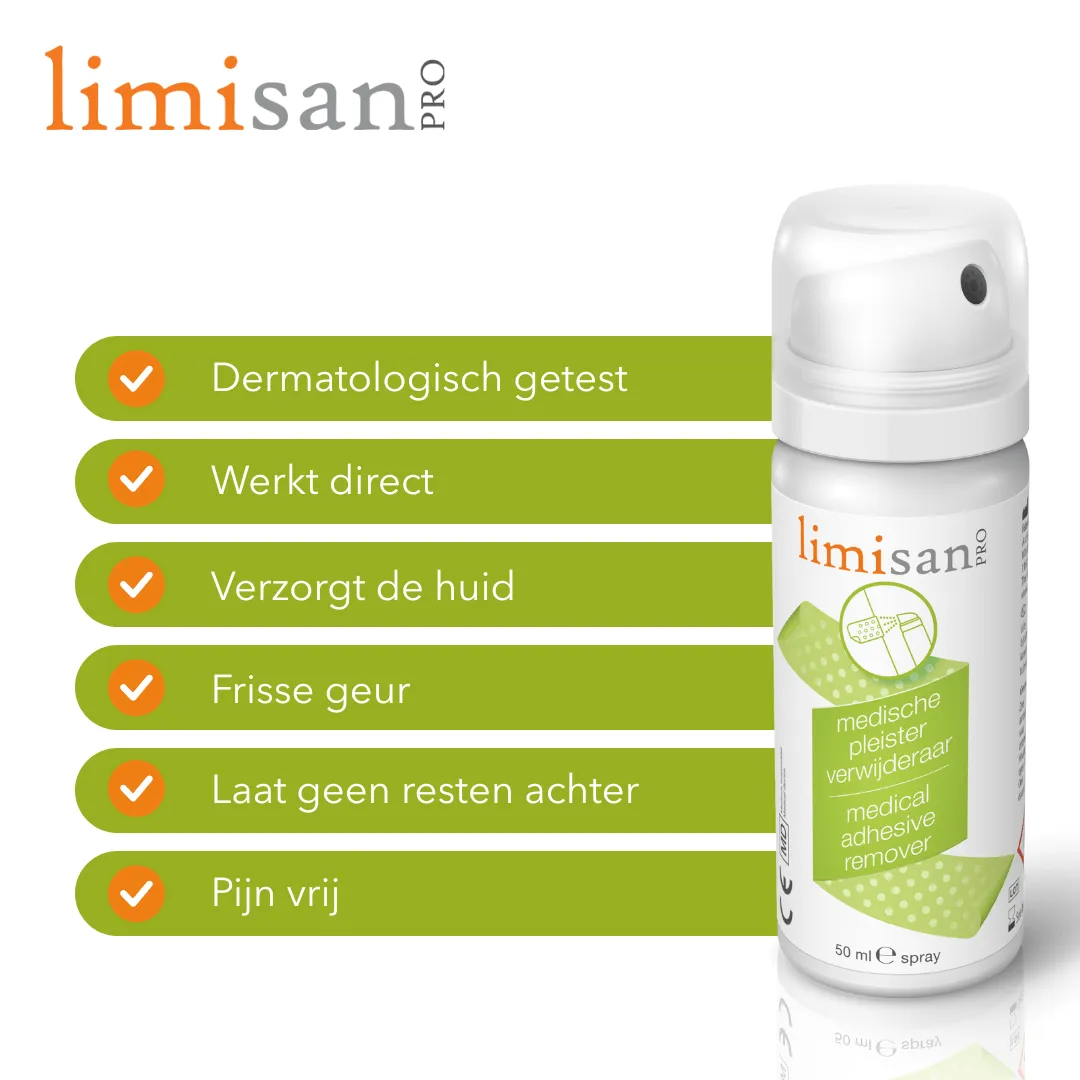 Limisan Pro pleisterverwijderaar spray 50 ml alcoholvrij