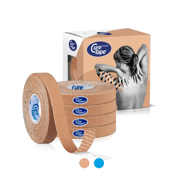 CureTape Classic 1 cm kinesiotape 5 rollen smal