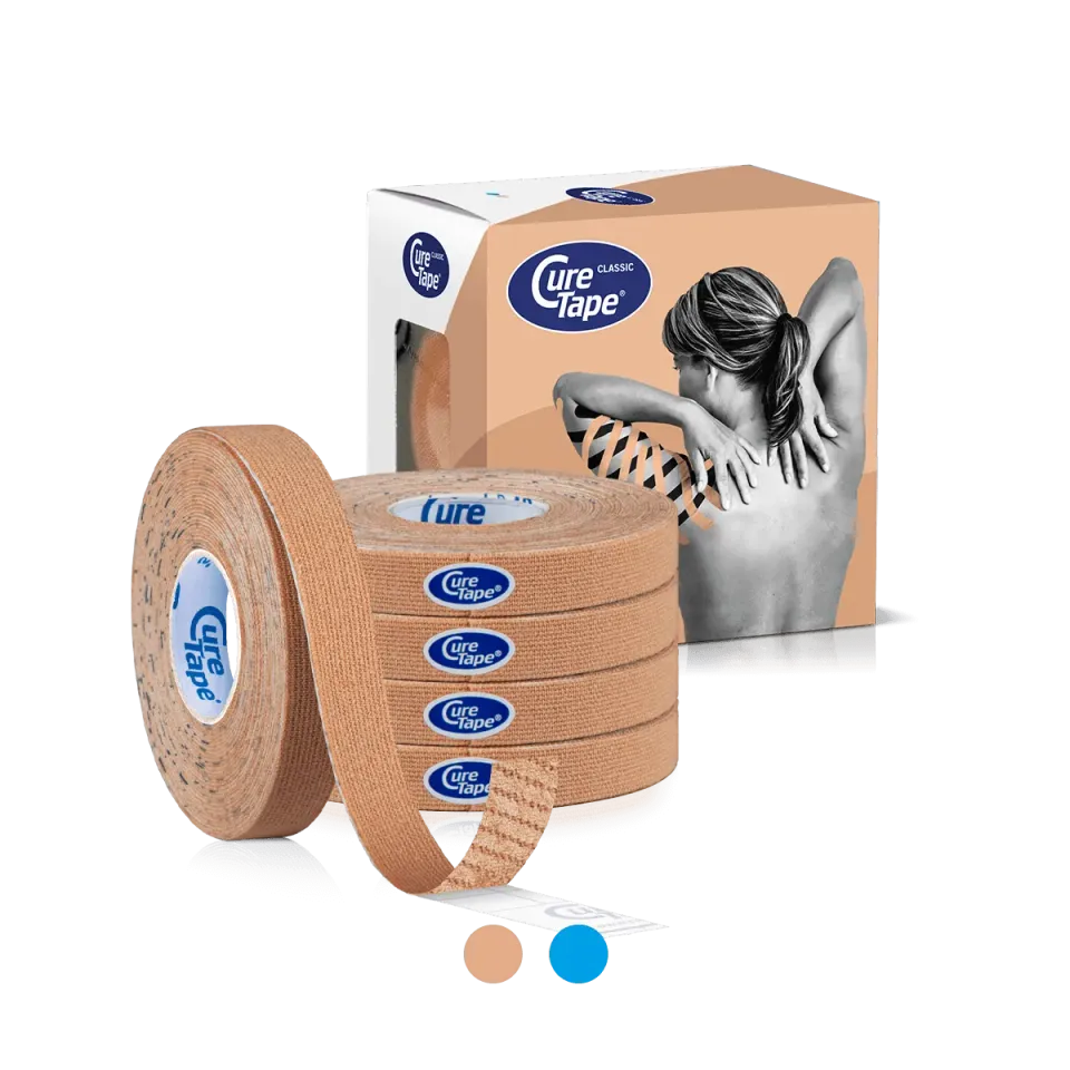CureTape Classic 1 cm kinesiotape 5 rollen smal