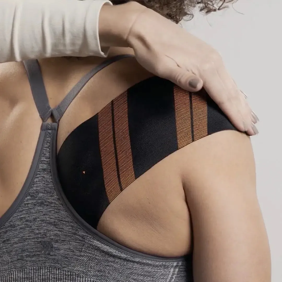 KT Tape Pro Wide kinesiotape jet black 75 strips