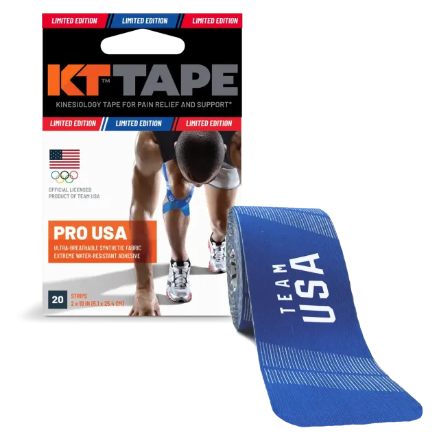 KT Tape Pro kinesiotape USA Sonic Blue synthetisch