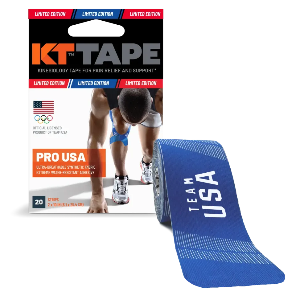 KT Tape Pro kinesiotape USA Sonic Blue synthetisch