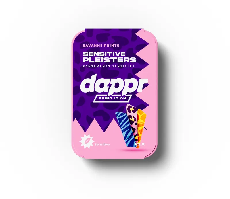 Dappr Savanne pleisters to-go blikje 21 stuks
