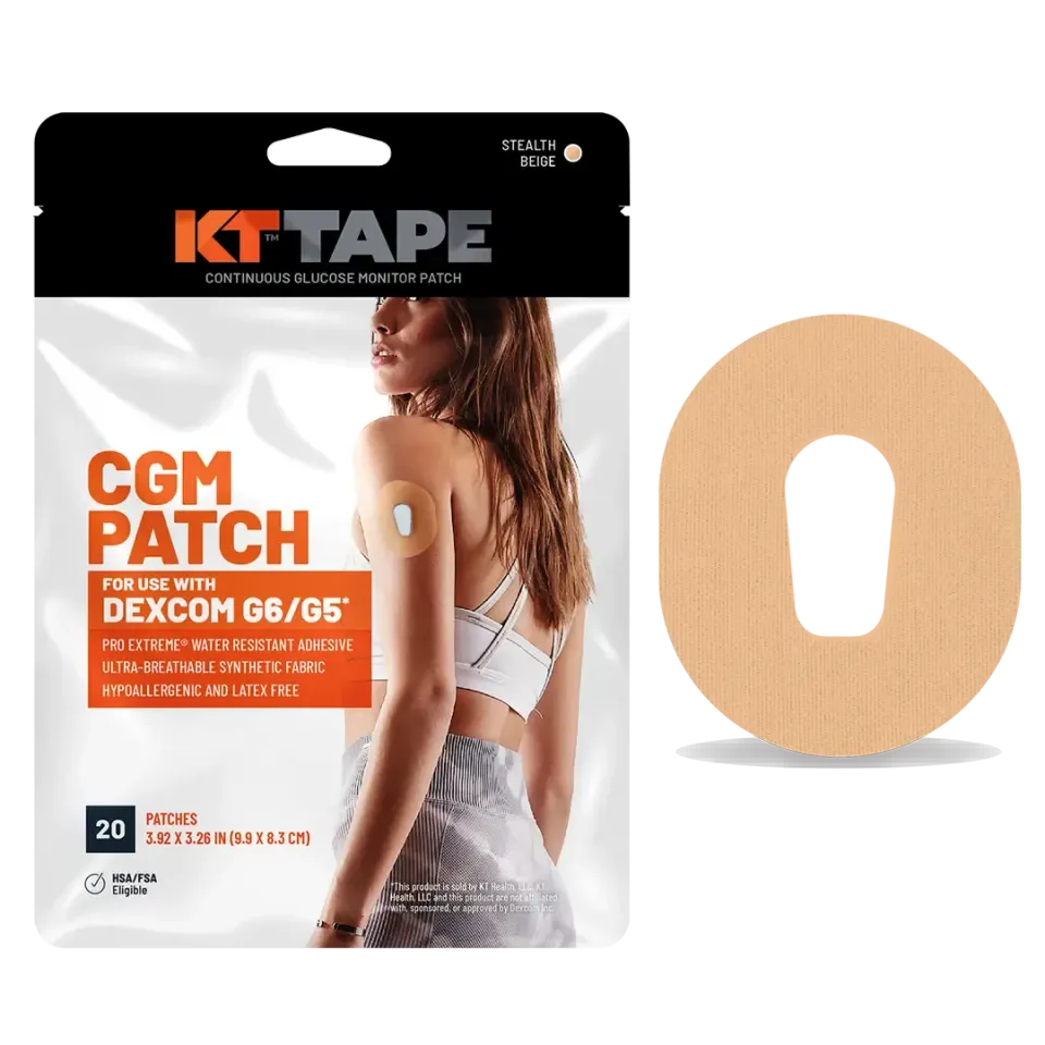 KT Tape CGM Patch sensorpleister Dexcom G6 – waterdicht