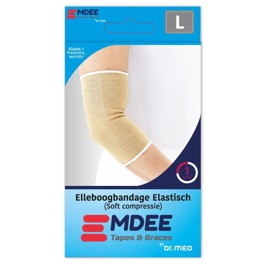 Emdee Elastische Elleboogbandage Brace Beige S-M-L