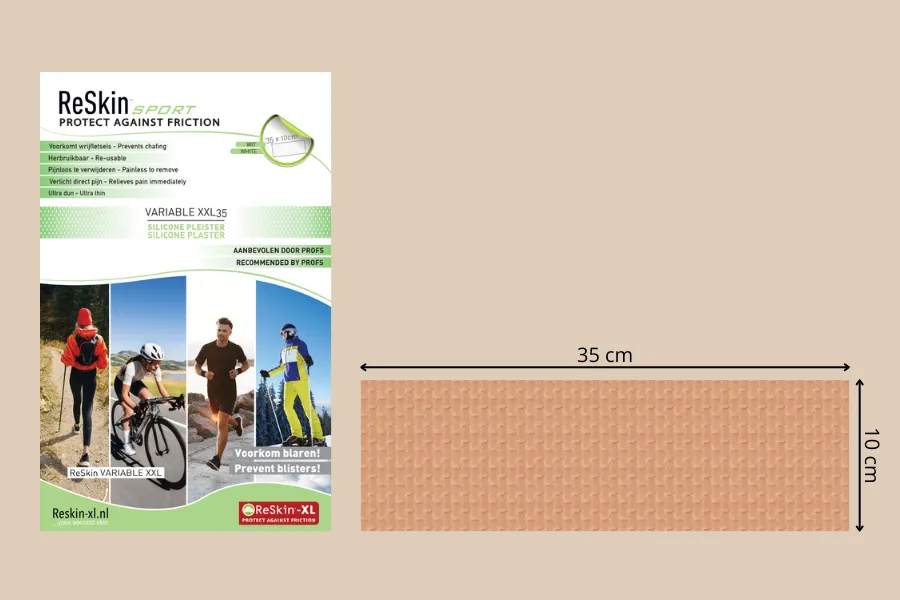 ReSkin XL Variable XXL second skin pleister 10x35 cm herbruikbaar