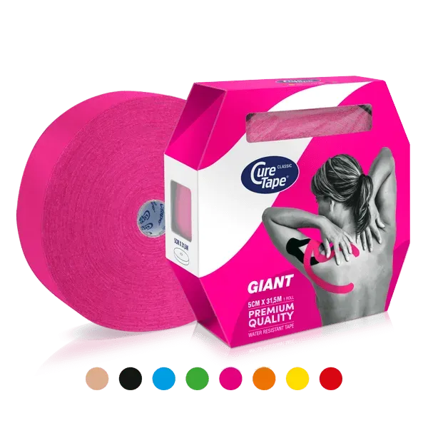 CureTape Giant Classic kinesiotape oranje kliniekrol stevig