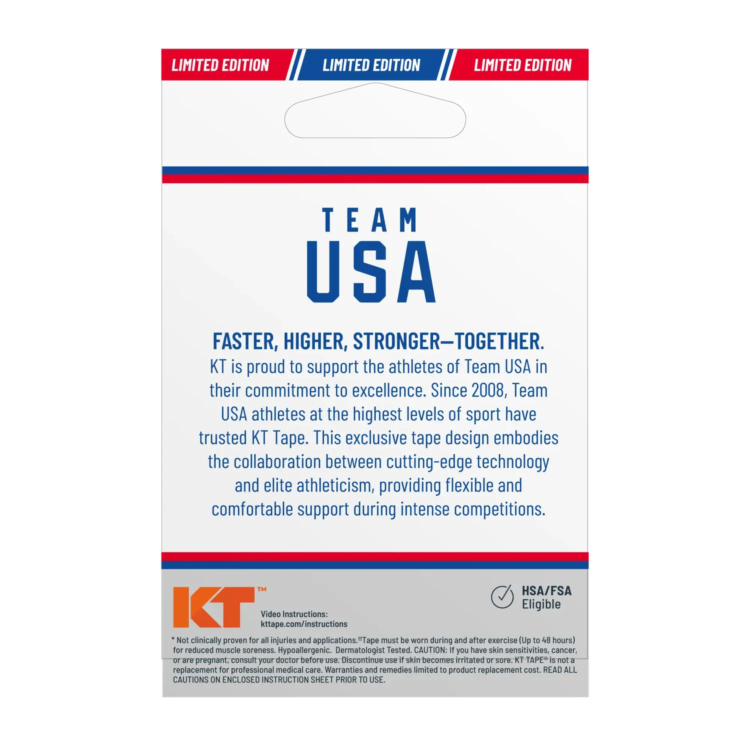 KT Tape Pro kinesiotape USA Sonic Blue synthetisch