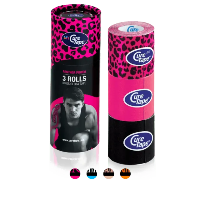 MyCureTape Art + Classic kinesiotape 3 rollen 5cm beweeglijk