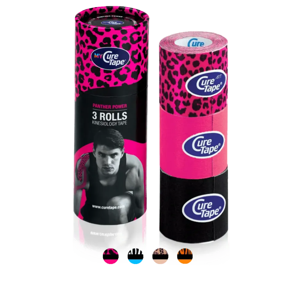 MyCureTape Art + Classic kinesiotape 3 rollen 5cm beweeglijk