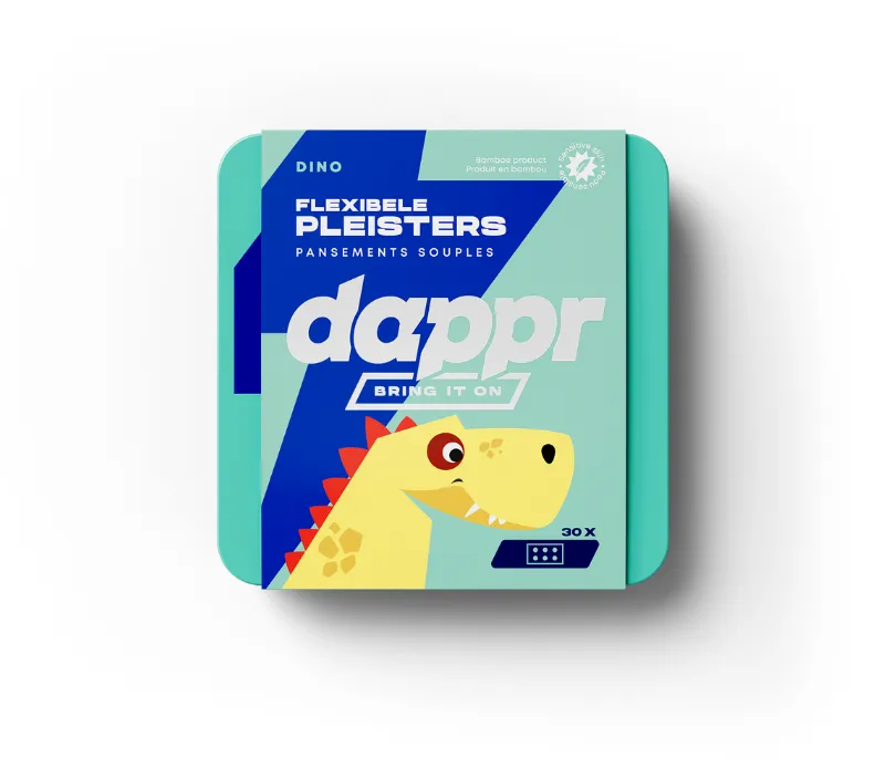 Dappr Dino pleisters bamboe kinderen